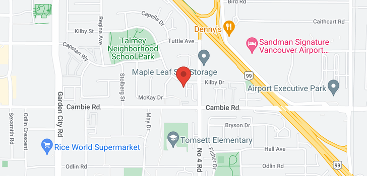 map of 5 9800 KILBY DRIVE
